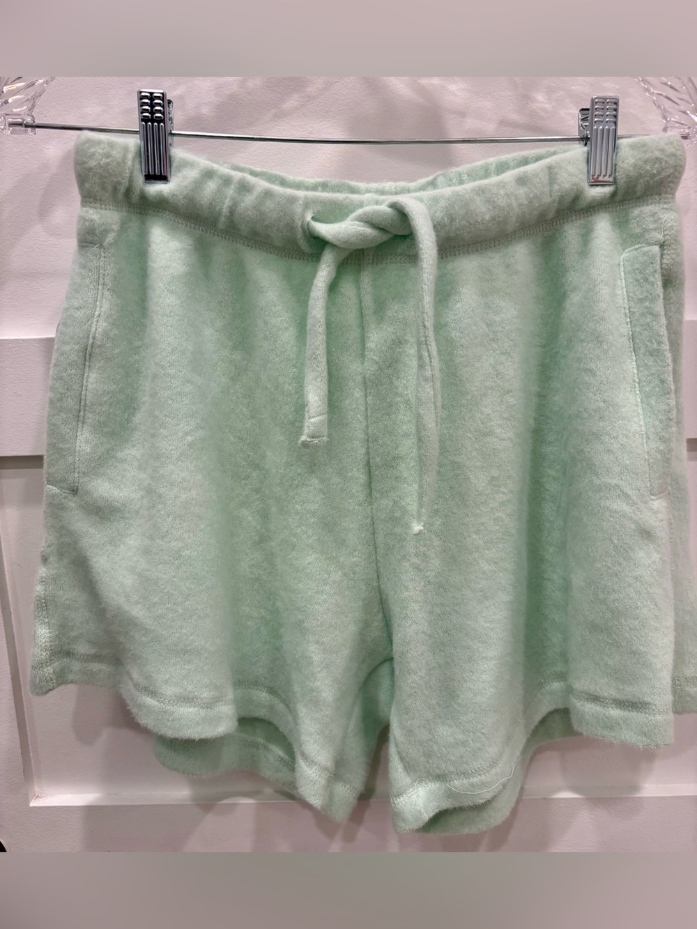 Soft Serve Clothing Plush Drawstring Women's Shorts - Mint